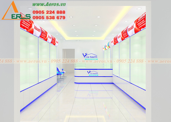 Hình ảnh thiết kế nhà thuốc VRA HEATH tại quận Bình Tân, TPHCM