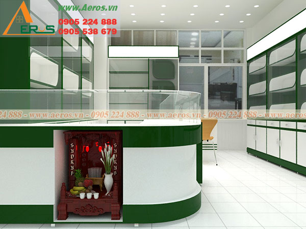 Hình ảnh thiết kế nhà thuốc anh Trung tại quận Bình Thạnh, TPHCM