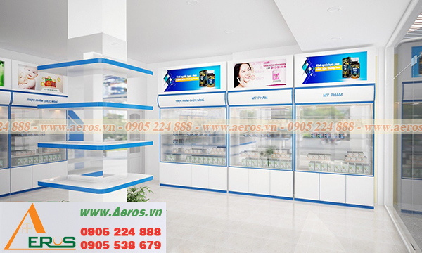Hình ảnh thiết kế nội thất nhà thuốc chị Nhàn ở Vĩnh Lộc, TPHCM