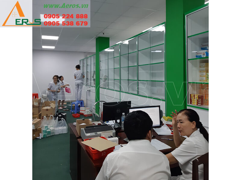 Hình ảnh thi công nội thất nhà thuốc bệnh viên quân y 175, quận Gò Vấp, TPHCM