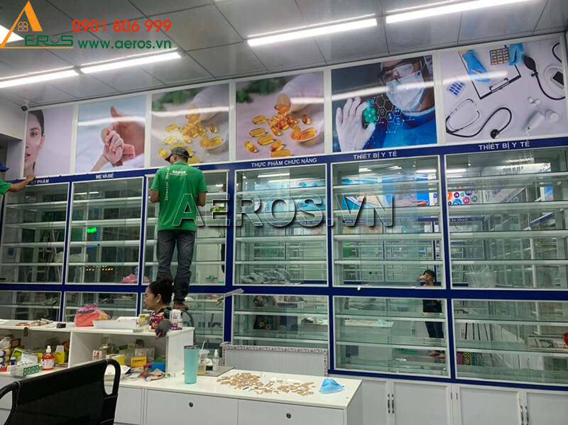 Thi công nhà thuốc tây GPP Phương Linh tại Diệp Minh Châu, Tây NInh