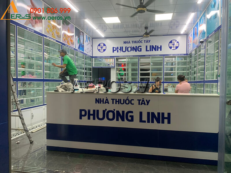 Thi công nhà thuốc tây GPP Phương Linh tại Diệp Minh Châu, Tây NInh
