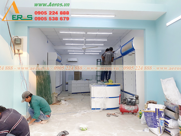 Hình ảnh thi công nhà thuốc VRA HEATH tại quận Bình Tân, TPHCM