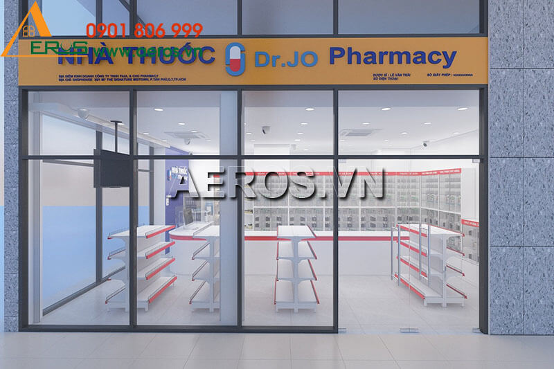 thiết kế nhà thuốc dr jo pharmacy