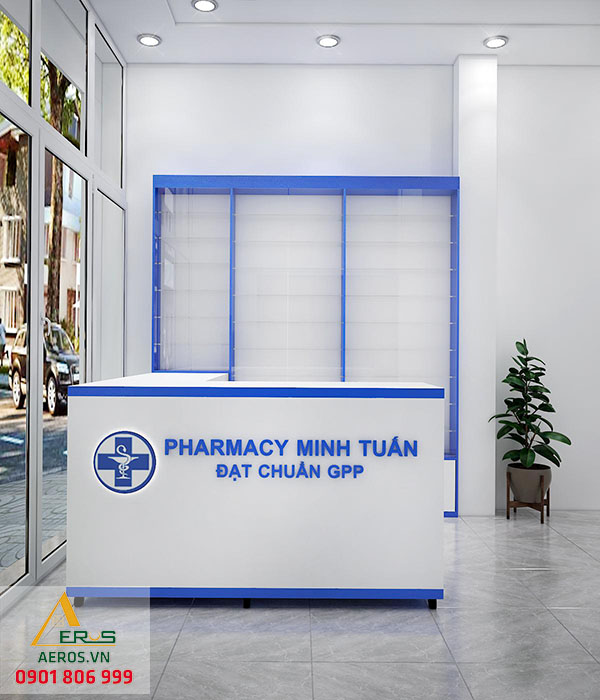 Thiết kế nhà thuốc Minh Tuấn tại quận Tân Bình