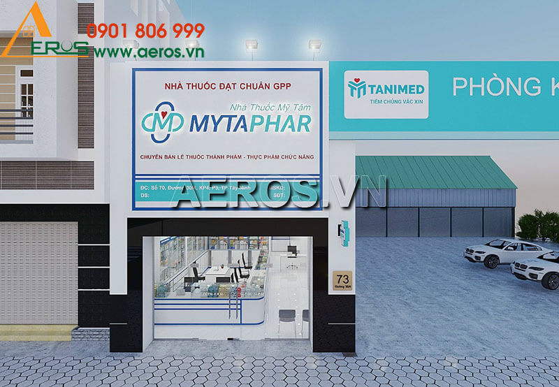 thiết kế nhà thuốc tây mytaphar