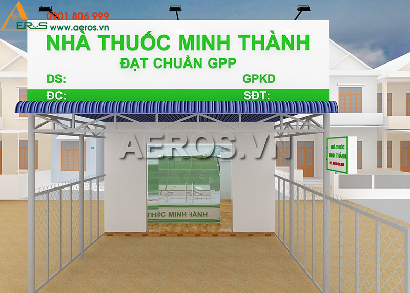 Thiết kế nhà thuốc tây chuẩn GPP Minh Thuốc tại Bình Phước