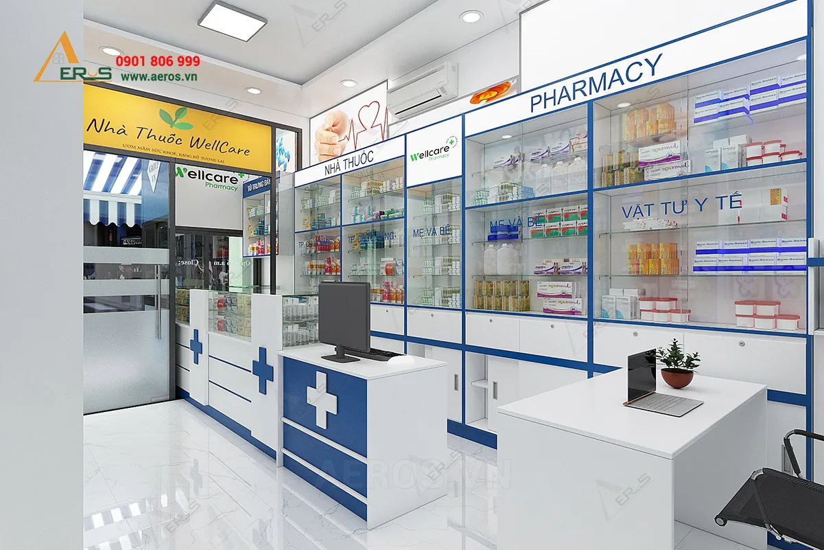 thiết kế nhà thuốc tây