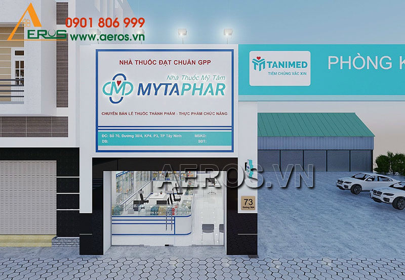 thiết kế nhà thuốc tây
